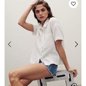 NWT Madewell Lightspun Beachside Shirt sz M
